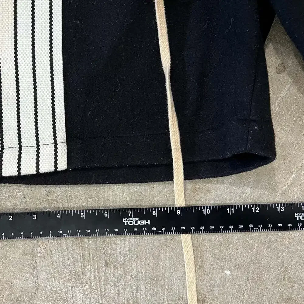 Fear of God Black Wool Track Shorts Side Stripe Drawstring Men’s Small